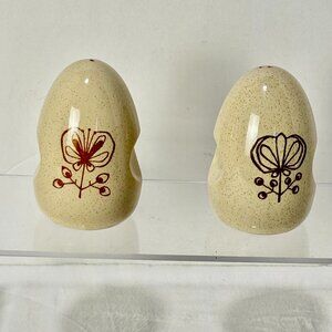 MCM Pomegranate by Franciscan Duet Earthenware Short Salt & Pepper Shakers 1950'